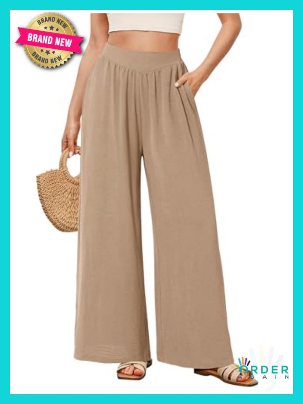 Women's Wide Leg Palazzo Pants Lounge Pants with Pockets